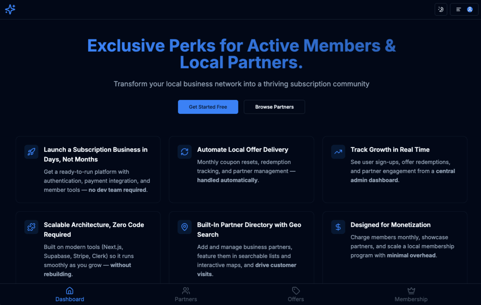 Local Business Subscription Platform
